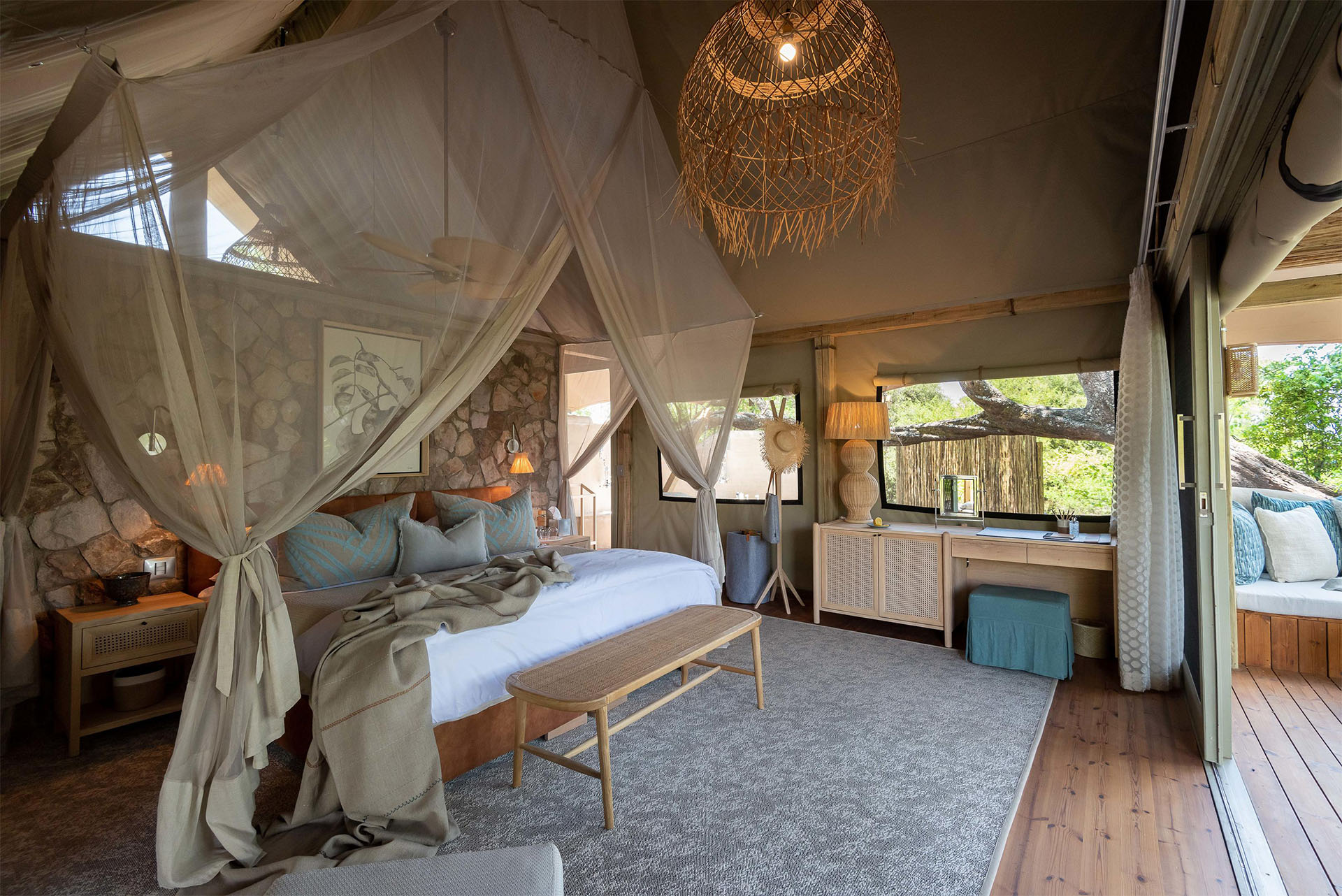 Mpala Jena safari camp interior