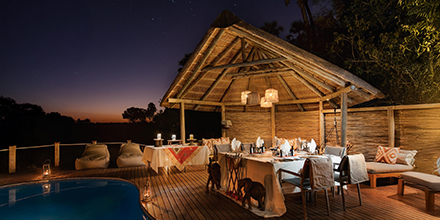 Chitabe Lediba Camp at night