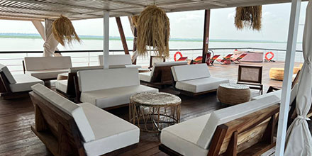 Expeditions Ducret deck, Congo Basin Safari Cruise