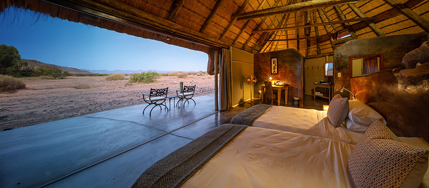 Doro Nawas Luxury African Safari Lodge Interior Desert View